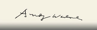 Andy Warhol's signature