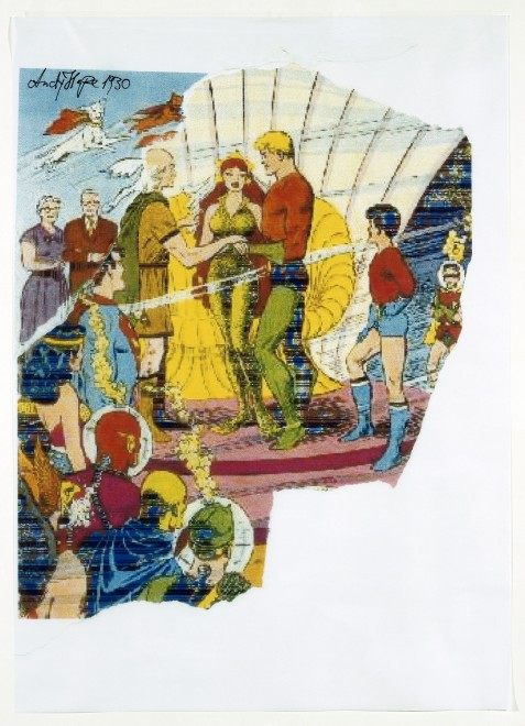 Andy Hope, Goodnight and Goodbye, 2008, Digital print on fabric. Courtesy: Galerie Sabine Knust, Munich 