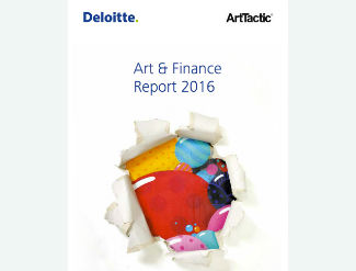 The cover of the Deloitte Art and Finance Report, 2016