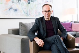 Matthias Birkholz at home. Image: &copy; Petrov Ahner