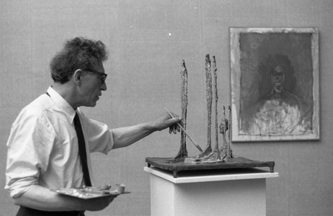 Alberto Giacometti, Venice Biennale, 1962. Courtesy: Fondo Paolo Monti, Source: Wikimedia Commons