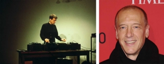 Left: Christian Marclay at Hallwalls in Bufalo, NY, 1985. © DanKassem, Source: Wikimedia Commons. Right: Christian Marclay at the 2012 Time 100 Gala. © David Shankbone, Source: Wikimedia Commons 