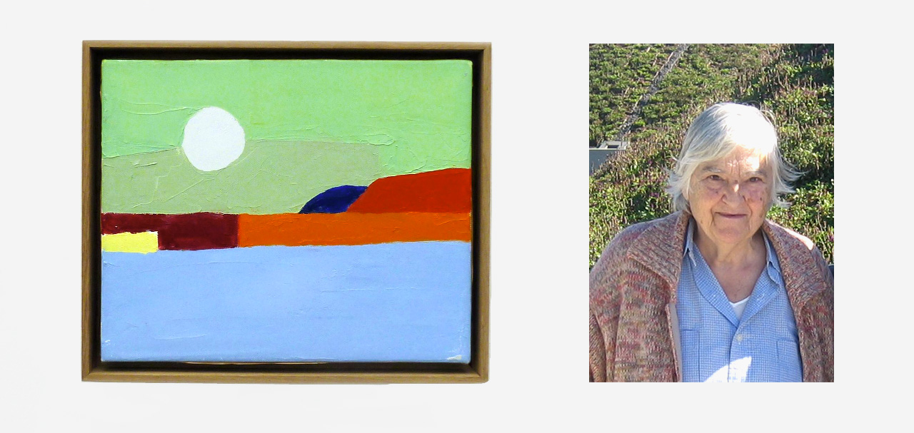 Left: Etel Adnan, 2012. Source: Wikimedia Commons. Right: Etel Adnan, 2008. Source: Wikimedia Commons
