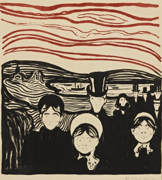 Edvard Munch, Angst (Woll 63; Schiefler 61). Courtesy: Sotheby’s