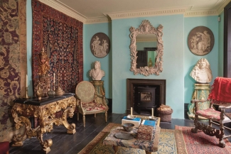 Interior of Howard Hodgkin’s house, to be sold at Sotheby’s. Photo: Sotheby’s London