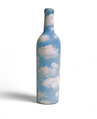 René Magritte, Ciel-bouteille, 1940, oil on glass bottle. Estimate £600,000-800,000. Image: © Sotheby’s, London