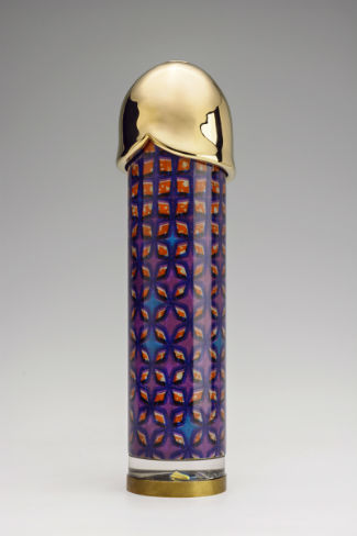 Yinka Shonibare MBE, Kaleidoscope, 2014, Cast brass, digitally printed cotton, lacquer, mirror, lens, glass, perspex, oil. Courtesy: The Multiple Store, London 