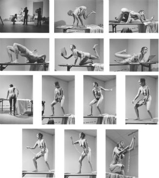Carolee Schneemann, Interior Scroll, 1975, Suite of 13 gelatin silver prints. Courtesy: Carolina Nitsch Contemporary Art, New York 