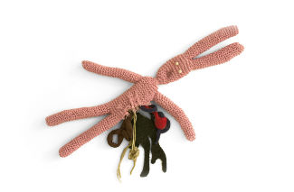 Gelitin, Hase, 2006, Hand-knit stuffed animal. Courtesy: Schellmann Art, Munich, New York 