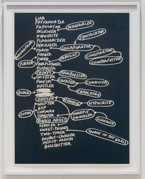 Mel Bochner, Liar, 2010