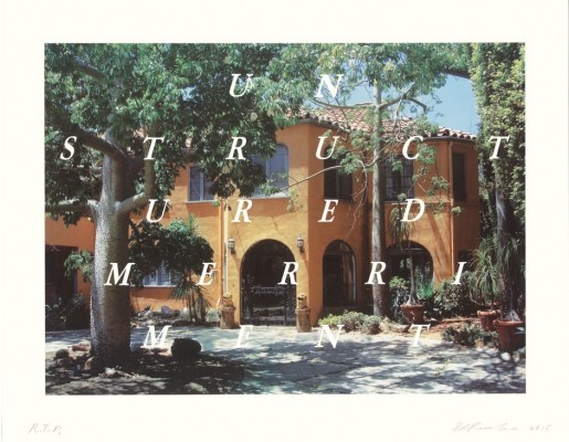 Ed Ruscha, Unstructured Merriment, 2016