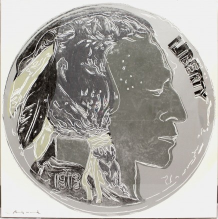 Indian Head Nickel (FS II.385), from the Portfolio “Cowboys and Indians” by Andy Warhol