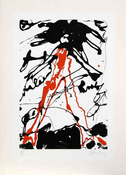 Claes Oldenburg, Striding Figure from Conspiracy: The Artist as Witness Portfolio, 1971