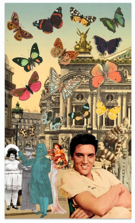 Elvis in Paris by Peter Blake