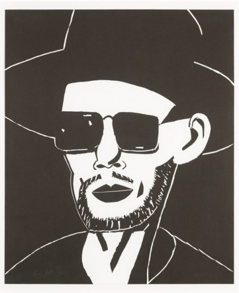 Alex Katz, Black Hat (Tim), 2010