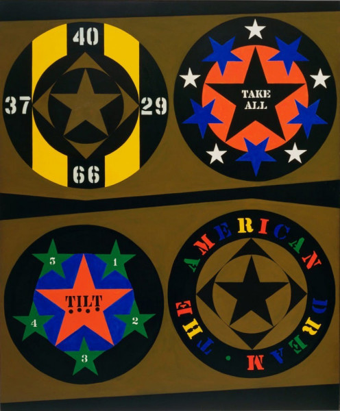 Robert Indiana, The American Dream (Tilt), 1996