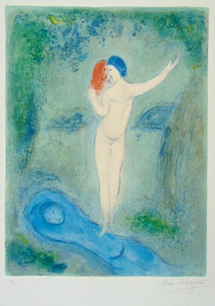 Buy Marc Chagall - Chloe's Kiss, from: Daphnis and Chloe | Le