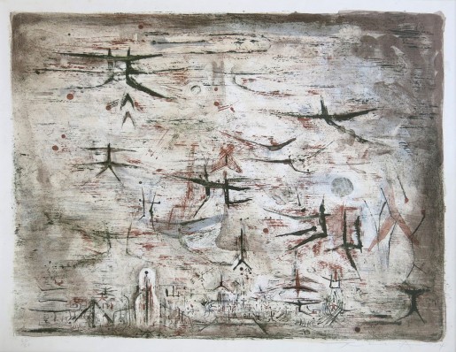 Zao Wou-Ki, Ciel de Paris, 1954