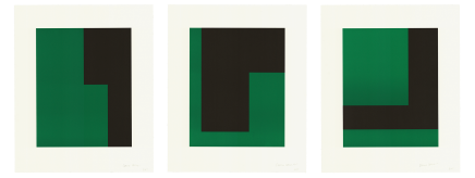 Verde y Negro by Carmen Herrera