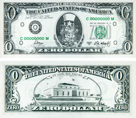 Zero Dollar by Cildo Meireles