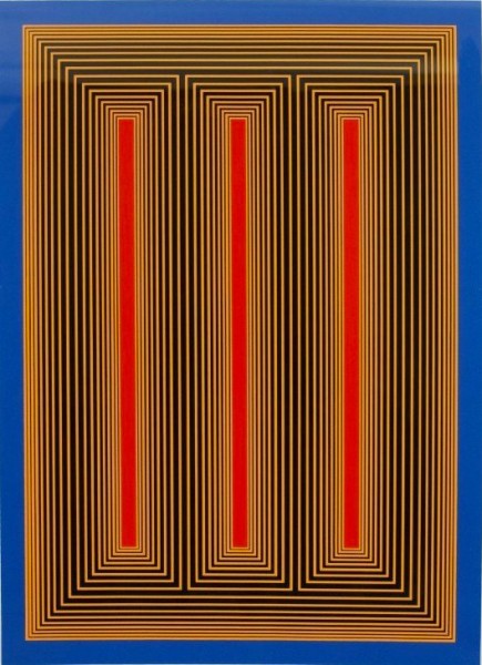 Richard Anuszkiewicz, Temple of the Golden Red, 1985