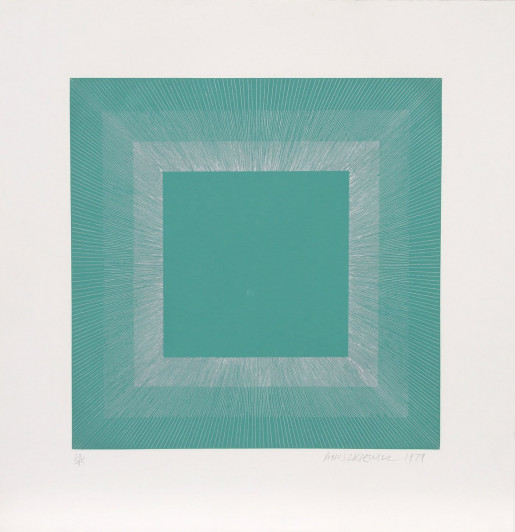 Richard Anuszkiewicz, Winter Suite (Green with Silver), 1979