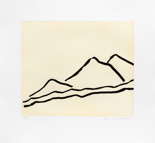 Etel Adnan, Quelque part…, 2016