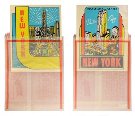 New York Decals 3 and 4 by Joe Tilson