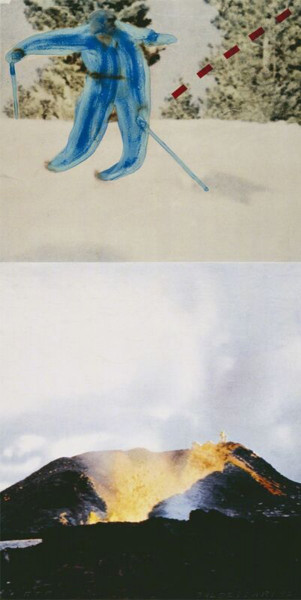 John Baldessari, Jump (with Volcano), 1994