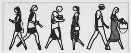 Walking in Melbourne 4 by Julian Opie
