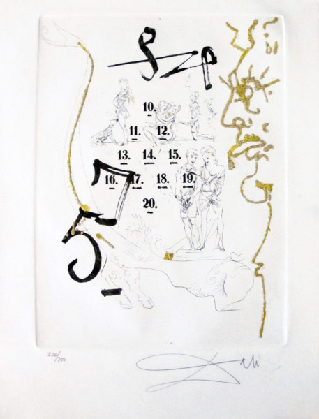 Salvador Dalí, "Le Crapaud" from "Les Amours Jaunes", 1974