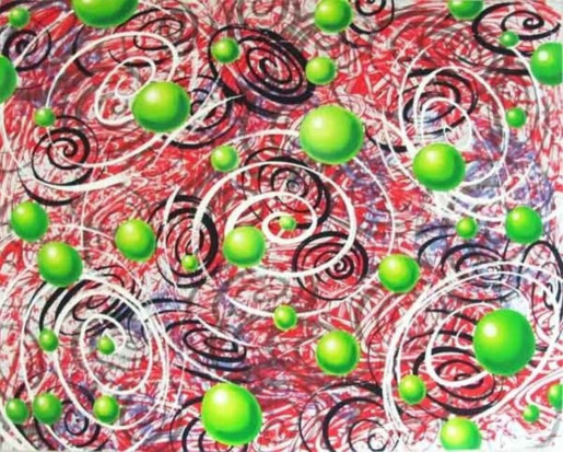 Kenny Scharf, Spaceballs, 1990