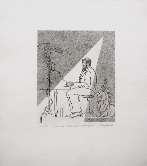 Konrad Klapheck, Round about Midnight, 2010