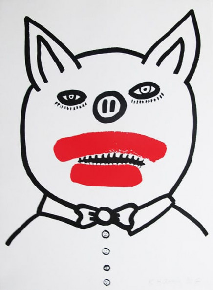The Story of Red and Blue #3 by Keith Haring