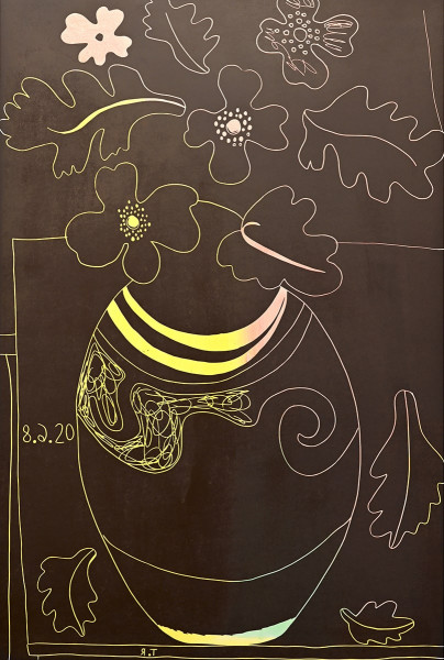 Tal R, Untitled Flower, 2020
