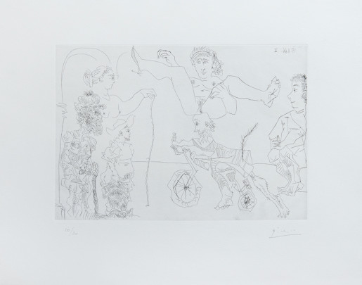Pablo Picasso, Plate 5, from Le Cocu Magnifique, 1968