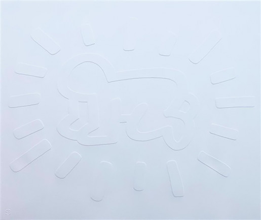 Keith Haring, White Icons (A) - Radiant Baby, 1990