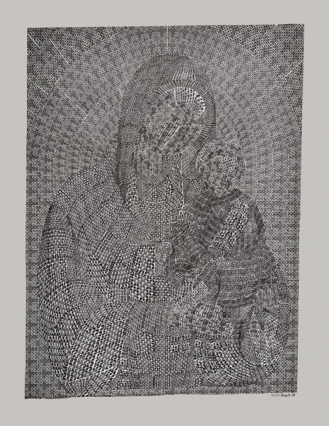 Thomas Bayrle, Madonna Croche, 1988