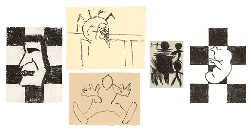Joe Bradley, 5 Lithographs, 2015