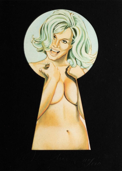 Mel Ramos, Peek a Boo Blonde, 1980