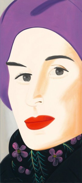 Alex Katz, Purple Hat (Ada), 2017