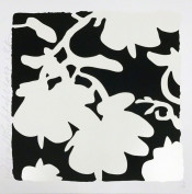 Lantern Flowers White/Black 