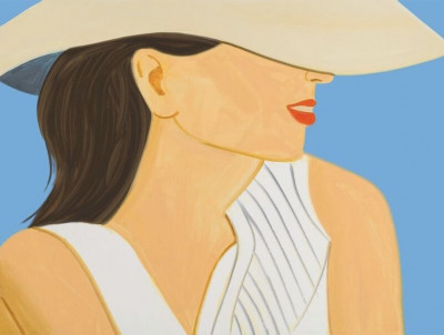 Vivien with Hat  by Alex Katz