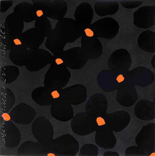 Donald Sultan, Orange and Black, March 22, 2011, 2011