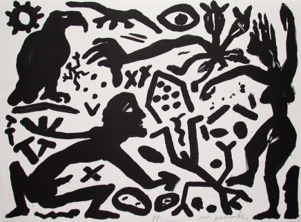 The Situation Now, Black and White by A.R. Penck