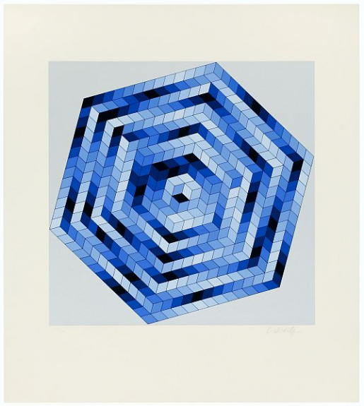 Victor Vasarely, Sette, 1988