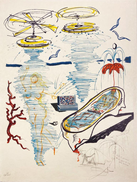 Salvador Dalí, Liquid Tornado Bathtub, 1975-1976