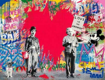 Juxtapose (Red) by Mr. Brainwash
