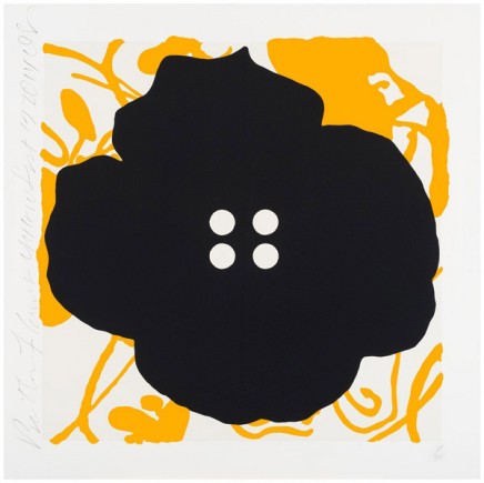 Button Flower Yellow by Donald Sultan