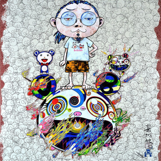 Takashi Murakami, Obliterate the Self and Even a Fire is Cool, 2013